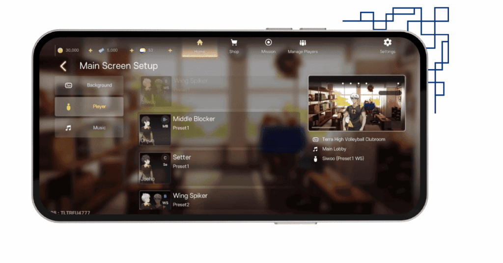 Download The Spike MOD APK 2025 v6.2.108 - Unlock All Characters Versi Terbaru 10 Volleyball main screen setup