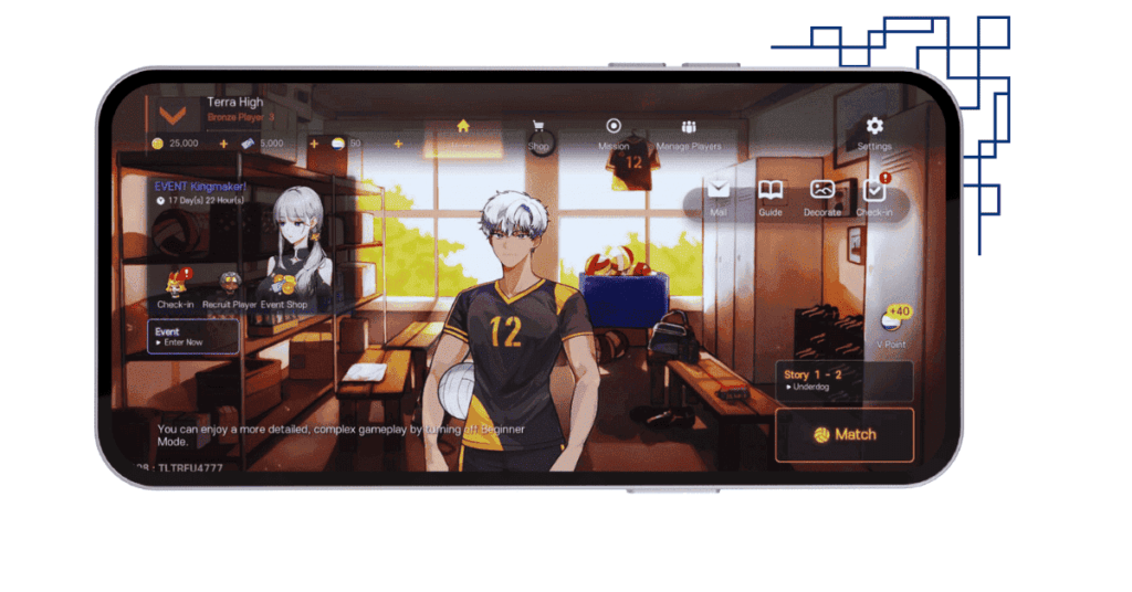 Download The Spike MOD APK 2025 v6.2.108 - Unlock All Characters Versi Terbaru 11 main menu interface