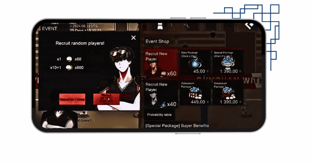 Download The Spike MOD APK 2025 v6.2.108 - Unlock All Characters Versi Terbaru 18 Recruit player feature in the game