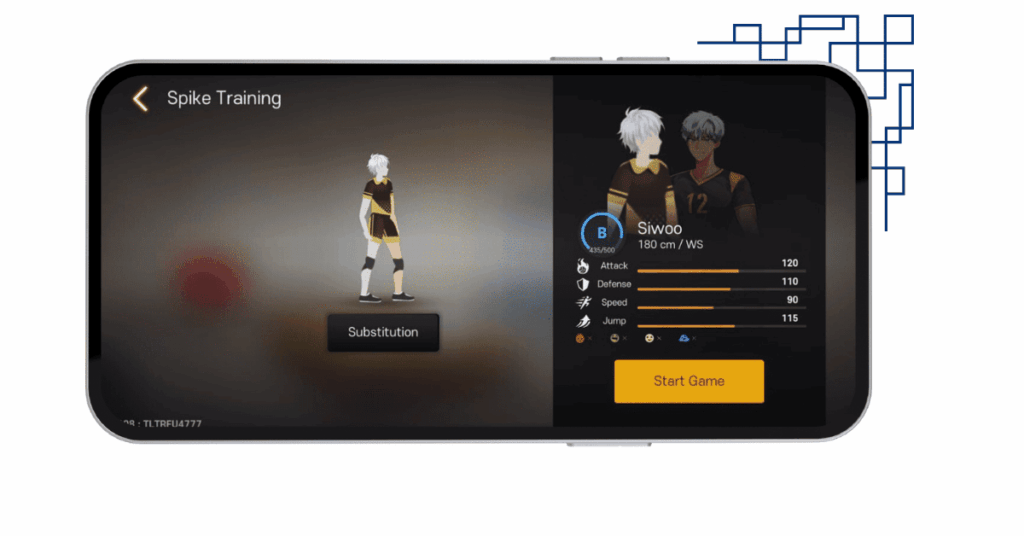 Download The Spike MOD APK 2025 v6.2.108 - Unlock All Characters Versi Terbaru 5 Siwoo character stats